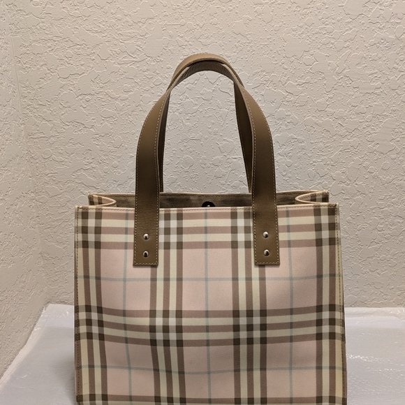 Burberry pink candy canvas pvc tote bag - Picture 9 of 9